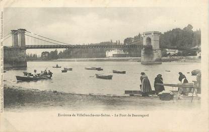 .CPA   FRANCE  69 "Environs de Villefranche sur Saône, Le pont de Beauregard"