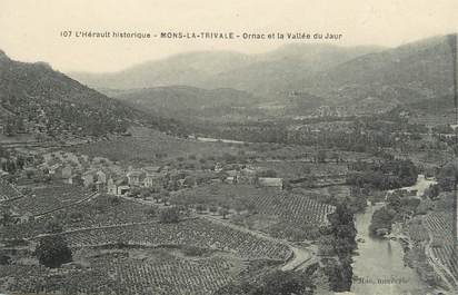 .CPA   FRANCE 34  "Mons la Trivale, Ornac et la Vallée du Jaur"