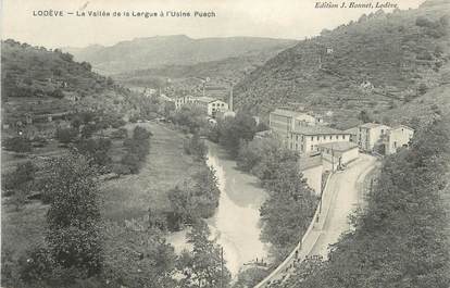 .CPA   FRANCE 34  "Lodève, Vallée de la Lergue à l''Usine Puech"