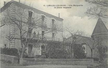 .CPA  FRANCE 34 "Lamalou les Bains, Villa Marguerite et Châlet Bagatelle"