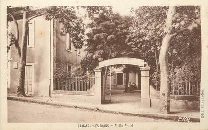 .CPA  FRANCE 34 "Lamalou les Bains, Villa Verd"