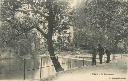 .CPA  FRANCE 34 "Lunas, La promenade"