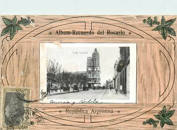 CPA ARGENTINE  "Album del Rosario" / CARTE A SYSTEME