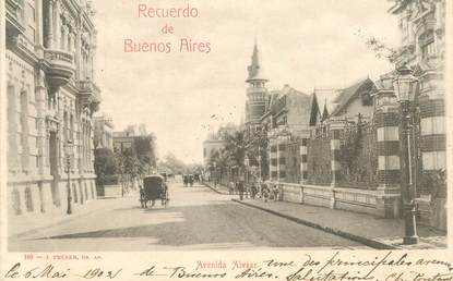 CPA ARGENTINE  "Buenos Aires, avenida Alvear"