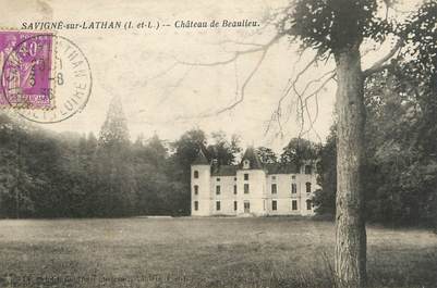 .CPA  FRANCE 37 "Savigné sur Lathan, Château de Beaulieu"