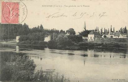 .CPA  FRANCE 37 "Nouatre, Vue générale sur la Vienne"