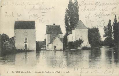 .CPA  FRANCE 37 "Esvres, Moulin de Vontes"