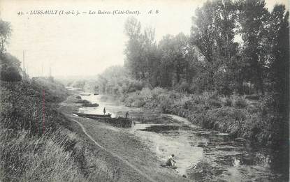 .CPA  FRANCE 37 "Lussault, Les Boires"