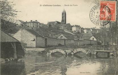 CPA FRANCE 77 "Chateau Landon, les bords du Fusin"