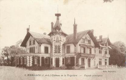 .CPA  FRANCE 37 "Ambillou, Château de la Trigalière"