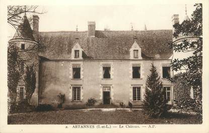 .CPA  FRANCE 37 "Artannes, Le château"
