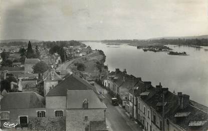 .CPSM  FRANCE 37 "La Chapelle sur Loire, Perspective de la Loire et la Route de Tours"