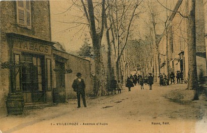CPA FRANCE 83 "Villecroze, Avenue d'Aups" / TABACS