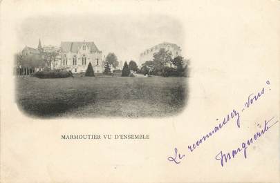 .CPA  FRANCE 37 "Marmoutier, Vue d'ensemble" / TAXE