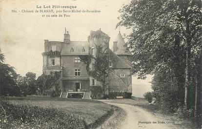 .CPA  FRANCE 46 "Blanat, Le château"