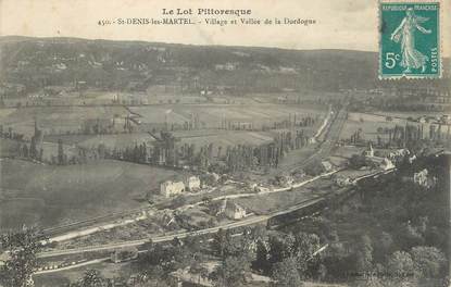 .CPA  FRANCE 46 "St Denis les Martel, Village et Vallée de la Dordogne"