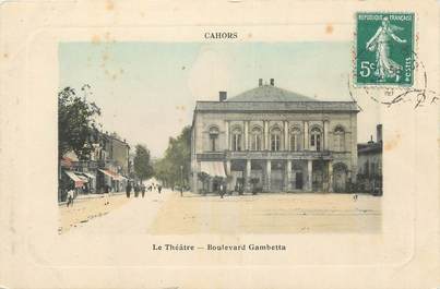 .CPA FRANCE 46 "Cahors, Le théâtre, Boulevard Gambetta"