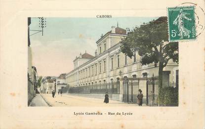 .CPA FRANCE 46 "Cahors, Lycée Gambetta, rue du Lycée"