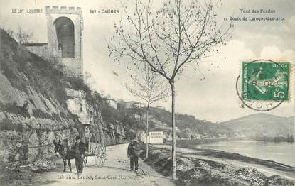 .CPA FRANCE 46 "Cahors, Tour des pendus et Route de Laroque des Arcs"