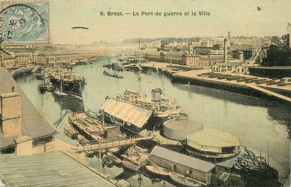 CPA FRANCE 29 "Brest, le port de guerre et la Ville"