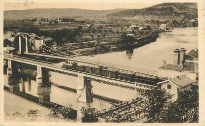 .CPA  FRANCE 46 "Puy l'Evêque, Les deux ponts et la Plaine de Cour Benac"