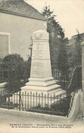 .CPA  FRANCE 21 "Darcey, Monument aux morts"