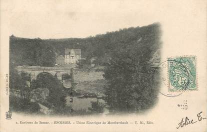 .CPA  FRANCE 21 "Epoisses, Usine électrique de Montberthault"