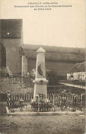 .CPA  FRANCE 21 "Chailly, Monument aux morts"