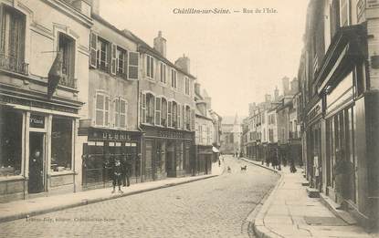 .CPA  FRANCE 21 "Chatillon sur Seine, Rue de l'Isle"