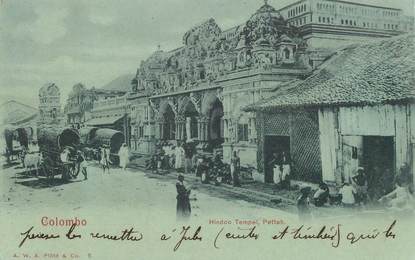 CPA  SRI LANKA  " Colombo, temple hindou"