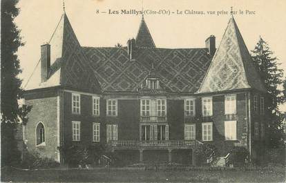 .CPA  FRANCE 21 "Les Maillys, Le château vue prise sur le parc"