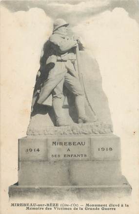 .CPA  FRANCE 21 "Mirebeau sur  Bèze, Monument aux morts"