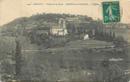 .CPA  FRANCE 21 "Brémur et Vaurois, L'église"