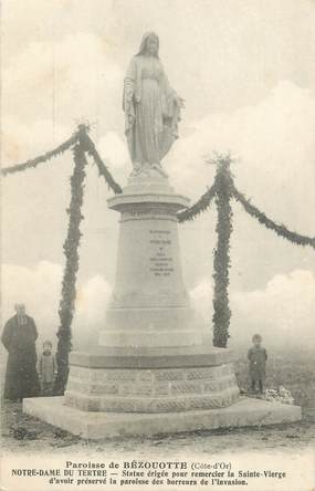 .CPA  FRANCE 21 "Bézouotte, Statue de Notre Dame du Tertre"