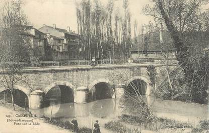 .CPA  FRANCE  47 " Casseneuil, Pont sur la Lède"