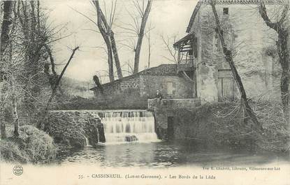 .CPA  FRANCE  47 " Casseneuil, Les bords de la Lède"