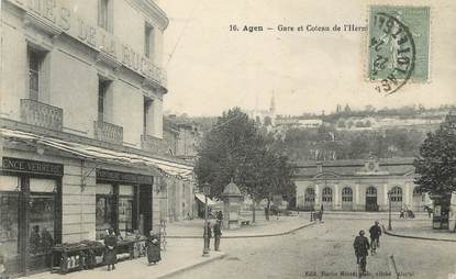 .CPA  FRANCE  47 " Agen, La gare"