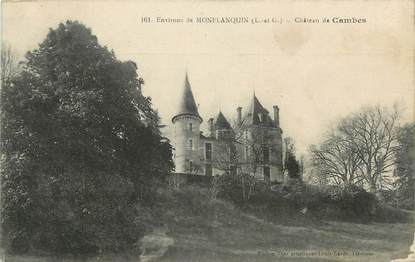.CPA  FRANCE  47 "Monflanquin, Château de Cambes"
