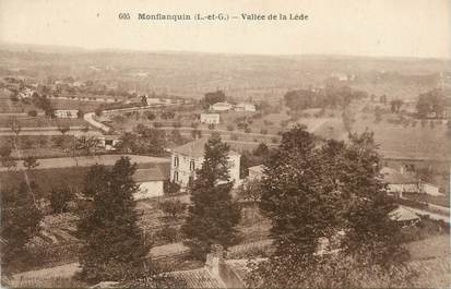 .CPA  FRANCE  47 "Monflanquin, Vallée de la Lède"