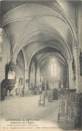 .CPA  FRANCE  47 "Lévignac de Seychs, Intérieur de l'église"