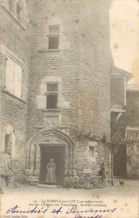 .CPA  FRANCE  47 "Le Temple sur Lot, Ancien château des Templiers"  /TEMPLIERS