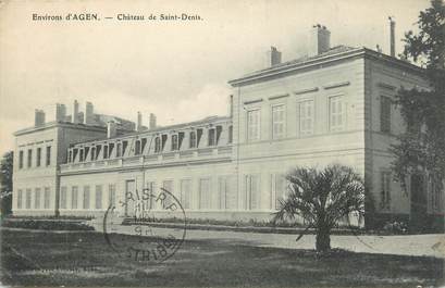 .CPA  FRANCE  47 "Environs d'Agen, Château de St Denis"