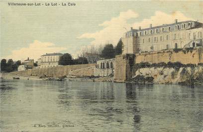 .CPA FRANCE "Villeneuve sur Lot, Le Lot, la cale"