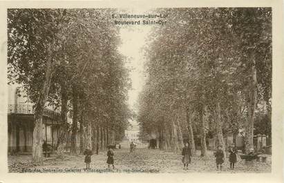 .CPSM FRANCE "Villeneuve sur Lot, Boulevard St Cyr"