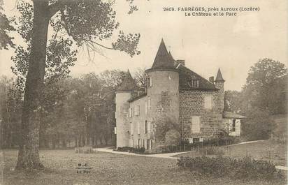 .CPA FRANCE "Fabrèges, Le château et le parc"