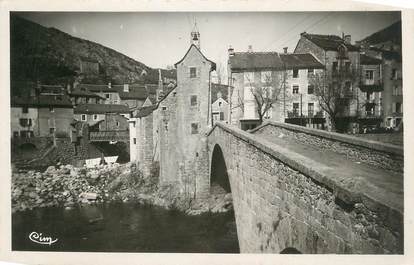 .CPSM  FRANCE 48 "Pont de Montvert, Le Pont sur le Tarn et le centre du pays"