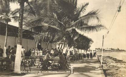 CPA MEXIQUE "Veracruz, Terrasse de la villa Del Mar"