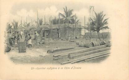   CPA COTE D'IVOIRE "Chantier indigène"