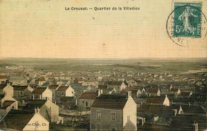 CPA FRANCE 71 "Le Creusot, Quartier de la Villedieu"