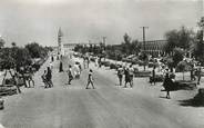 Afrique CPSM TCHAD "Fort Lamy, la rue Victor Schoelcher et la mosquée"